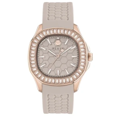 Afbeelding van Philipp Plein $pectre Lady PWTAA0423 Horloge Siliconen Crème Ø 38 mm