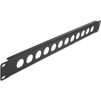 Afbeelding van 19 inch D type Patch panel 12 poort zwart