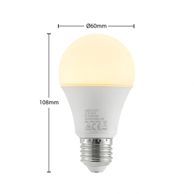 Afbeelding van Arcchio LED lamp E27 A60 9,5W opaal 3.000K 1055lm