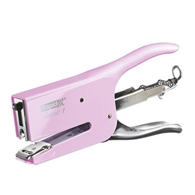 Afbeelding van Rapid niettang, Retro K1, voor nietjes 26/6 en 26/8 mm, capaciteit 50 vellen, metaal, paars (strawberry cream), 5000498