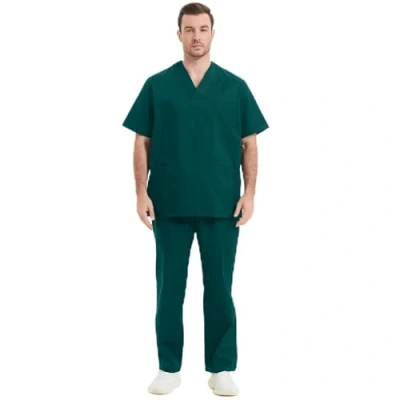 Image de MISEMIYA Uniforms Scrub BZ 817 8312 Ensemble médical unisexe pour adulte Vert Taille XXXL, vert, 3XL