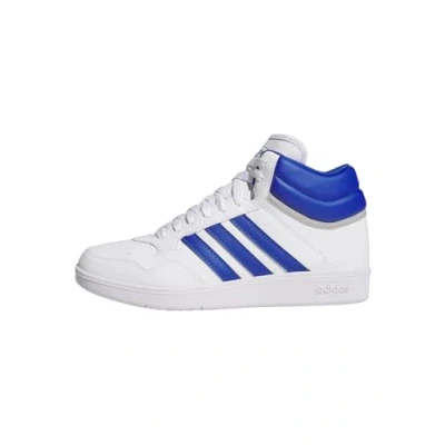 Afbeelding van adidas HOOPS 4.0 MID SHOES Uniseks schoenen, Ftwr Wit/Team Royal Blauw/Grijs Twee