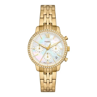 Afbeelding van Fossil Neutra Horloge goldcoloured, Dames, Maat: One Size, Gold coloured