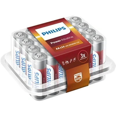 Image de Philips LR6P24P / 10 Power Boîte alcaline de piles AA, 24 pièces