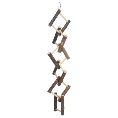 Afbeelding van Trixie Natural Living Schots En Scheef 12 Treden Vogelspeelgoed 58 cm