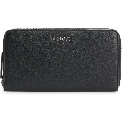 Afbeelding van HUGO ZIP Around Portemonnee, Dames, Maat: One Size, Black