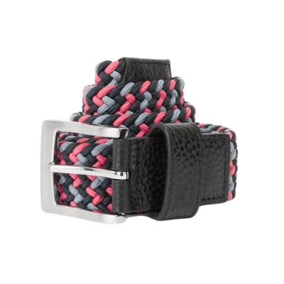 Afbeelding van FootJoy Braided Golfriem Heren Zwart/Flint/hibiscus