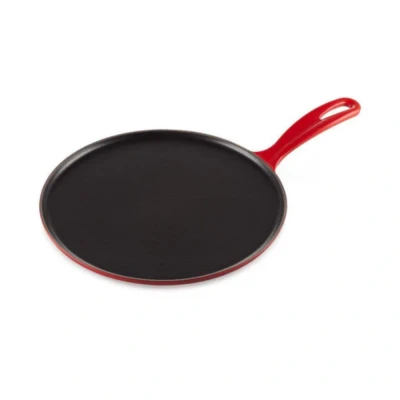 Afbeelding van Le Creuset Gietijzeren Pannenkoekpan In Kersenrood 27cm