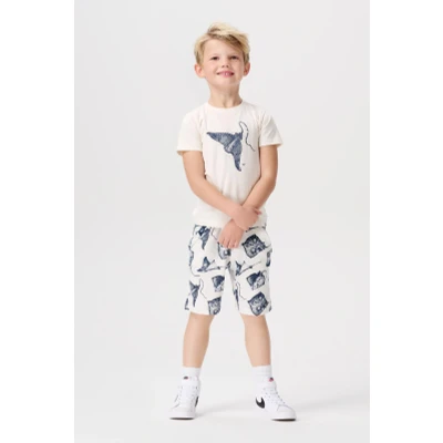 Afbeelding van Noppies Jongen Shorts Dayton Whisper White 92