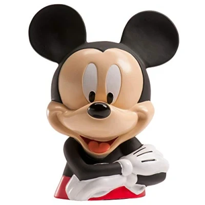Afbeelding van Dekora 204009 Mickey Mouse kinderspaarpot met briefgeld van eetpapier, rood