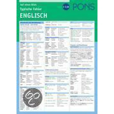 Afbeelding van PONS Typische Fehler auf einen Blick Englisch