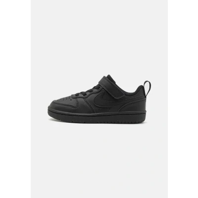 Afbeelding van Nike Sportswear Court Borough Recraft Unisex Sneakers laag voor kinderen, Maat: 27.5, Black Hoogwaardig imitatieleer