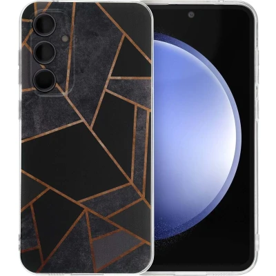 Afbeelding van iMoshion hoesje Geschikt voor Samsung Galaxy S23 FE Siliconen Design Meerkleurig / Black Graphic