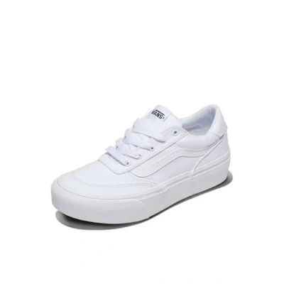 Afbeelding van Vans Brooklyn LS Platform Sneakers voor dames, Wit canvas, 34.5 EU