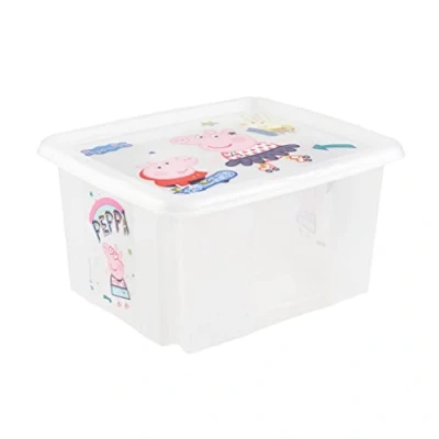 Afbeelding van Keeeper Peppa Pig Wit 24L Opbergbox 1223700119400
