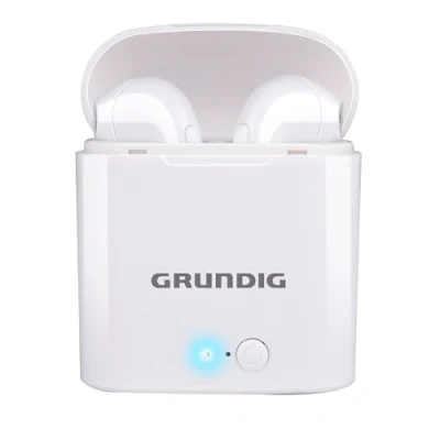 Afbeelding van Grundig Draadloze Oordopjes Bluetooth In Ear 400mAh Oortjes Draadloos met 2 Uur Afspeeltijd Earbuds voor Hands Free Bellen Incl. Oplaadcase USB C Oplaadkabel
