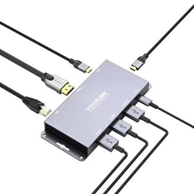 Afbeelding van Vivolink VLUSBCHUB2 interface hub USB 3.2 Gen 2 (3.1 2) Type C 10000 Mbit/s Grijs