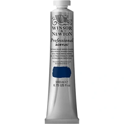 Afbeelding van Winsor &amp; Newton 2337515 200 ml tube acrylverf ftalo blauw groen