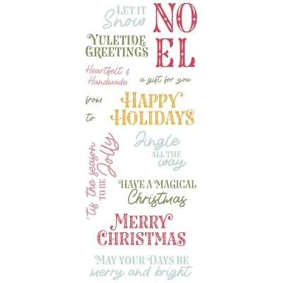 Afbeelding van Sizzix Clear Stamps by Catherine Pooler Greetings of the Season (13pcs) (666722)