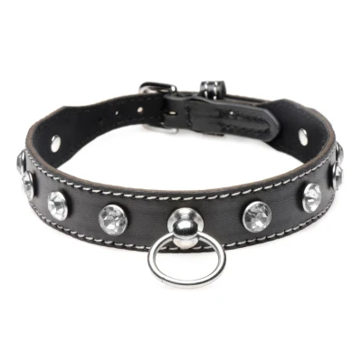 Afbeelding van Diamanten Choker Met O Ring Zwart