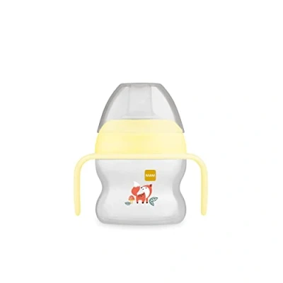 Image de MAM Starter Cup Gobelet d&#039;apprentissage Pour bébé (150 ml) les premiers essais de boire à bec avec poignées antidérapantes À partir 4 mois Renard