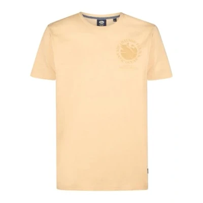Afbeelding van Petrol Industries Heren Artwork T shirt Jetstream Geel Maat M