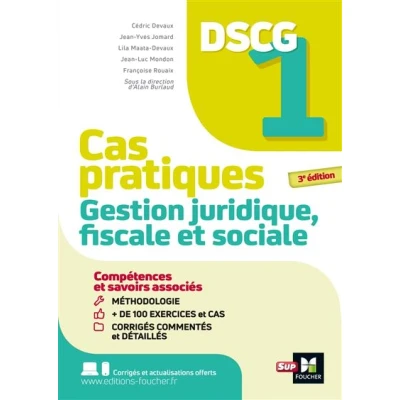 Image de DSCG 1 Gestion juridique fiscale et sociale Cas pratiques 2024 2025