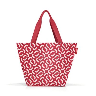 Afbeelding van Reisenthel Shopper M Handtas 15L Signature Red Rood