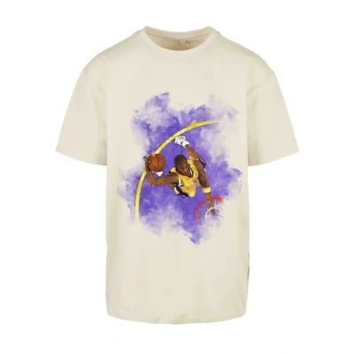 Afbeelding van Upscale by Mister Tee Basketball Clouds 2.0 Oversize Tshirt print, Heren, Maat: XS, Sand