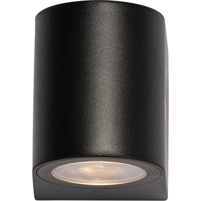 Afbeelding van QAZQA baleno Moderne Wandlamp voor buiten 1 lichts L 6.8 cm Zwart Buitenverlichting