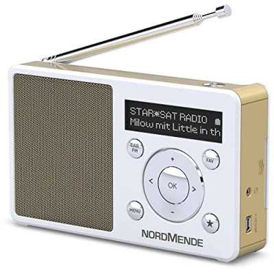 Image de NORDMENDE Transita 100 Radio portative DAB 1 Watt blanc, perle d&#039;or