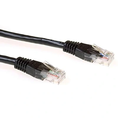 Afbeelding van ACT IB8900 U/UTP CAT6 Patchkabel Zwart 50 cm