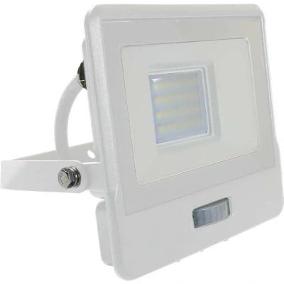 Afbeelding van V TAC VT 128S 1 W LED Schijnwerpers met PIR Sensor Samsung IP65 Wit 20W 1510 Lumen 4000K 5 Jaar