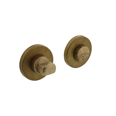 Afbeelding van Intersteel Toiletgarnituur messing getrommeld Ø49x7 mm