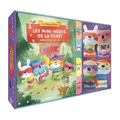 Afbeelding van COFFRET MARIONNETTES A DOIGTS LES MINI HEROS DE LA FORET