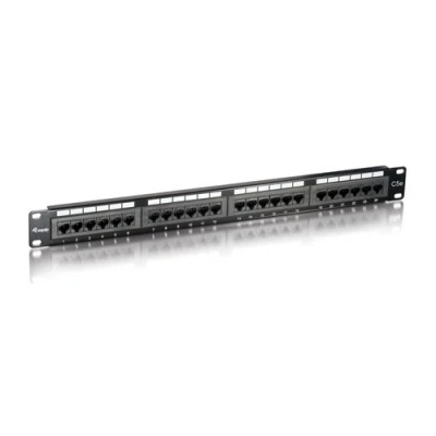 Image de equip Patch Panel Tableau de connexions CAT 5e UTP RJ 45 X 24 noir 1U 19&quot;