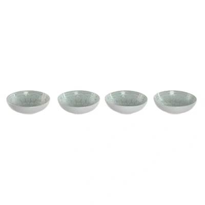 Afbeelding van Bordenset Home ESPRIT Groen Keramiek Mandala Arabisch 18,2 x 5,7 cm
