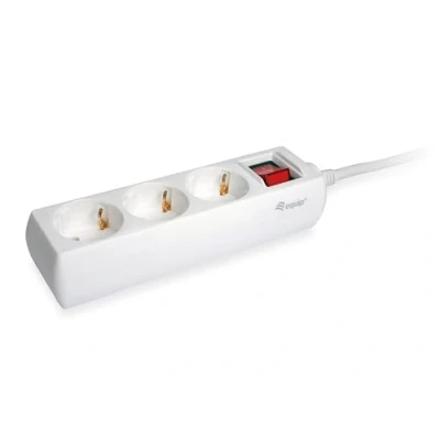 Afbeelding van Equip 245551 3 Outlet Power Strip with switch, 3x AC outlet(s) Indoor, Type F, 1.5 mm², 1.5m, White