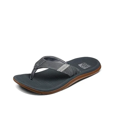 Afbeelding van Reef Santa Ana Flip Flops voor heren, grijs.