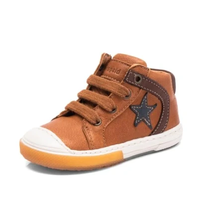 Afbeelding van Bisgaard Holger Sneakers hoog voor kinderen, Maat: 29, Cognac Schoenen