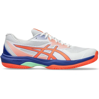 Afbeelding van ASICS Game FF Padel, Baskets pour homme, 48 EU, White Vivid Coral, EU
