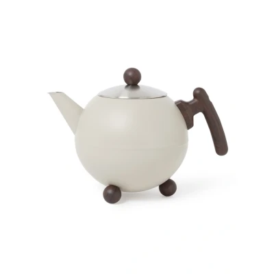 Afbeelding van Bredemeijer Bella Ronde Theepot 1,2 Liter Beige
