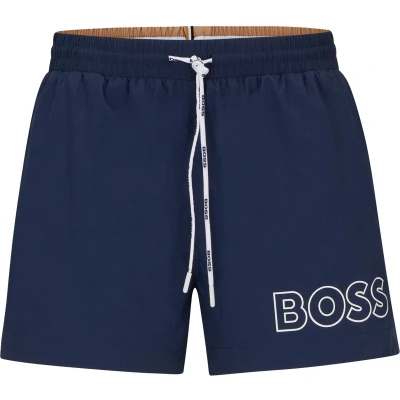 Afbeelding van BOSS Mooneye Zwemshorts, Heren, Maat: Small, Dark blue thirteen