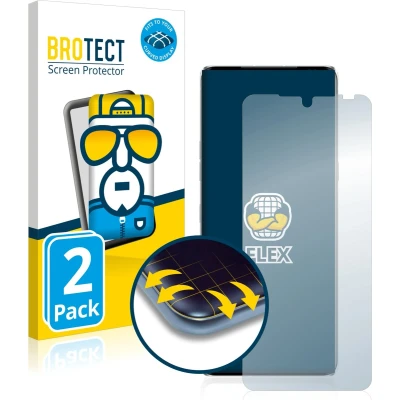 Afbeelding van BROTECT Screenprotector voor LG Velvet Folie Beschermfolie transparant volledig dekking (2 Stuks)