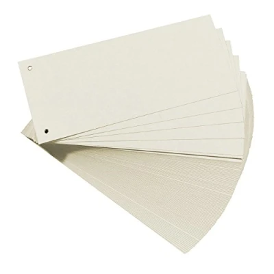 Image de Herlitz intercalaires, pour format a4, carton dur rc, blanc perforée, 105 x 240 mm, 190 g m2 contenu 100 pièces (en sachet) (