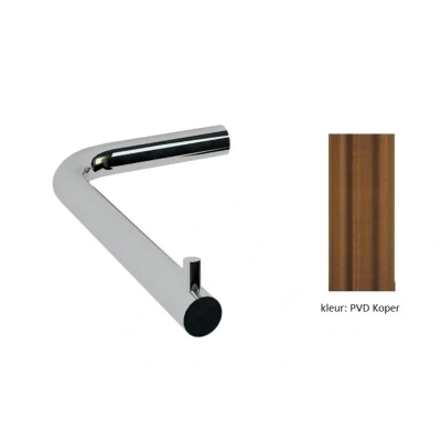Afbeelding van Waterevolution Flow Toiletrolhouder zonder klep PVD geborsteld koper T130CPE