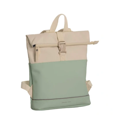Afbeelding van Daniel Ray Allentown Rolltop Laptop Rugzak Waterproof Mintgroen / Beige