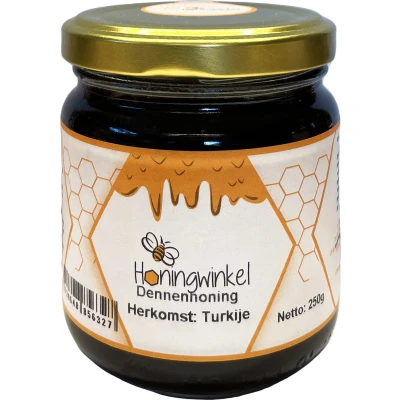 Afbeelding van Dennenhoning Turkije 250g Honingwinkel (vloeibaar)