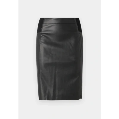 Afbeelding van Vero Moda Vmbuttersia Coated Skirt Kokerrok, Dames, Maat: Medium, Black