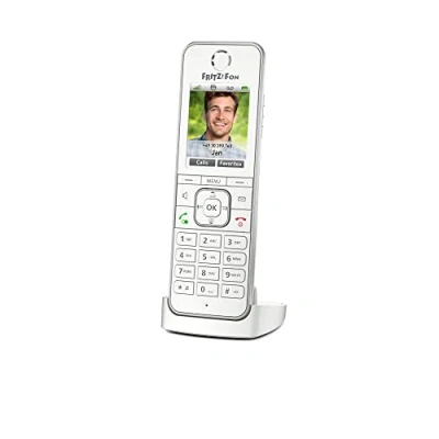 Image de AVM FRITZ!Fon C6 Extension du combiné sans fil système de répondeur avec radio internet ID d&#039;appelant ECO DECT\GAP (conférence) à trois capacité d&#039;appel SIP